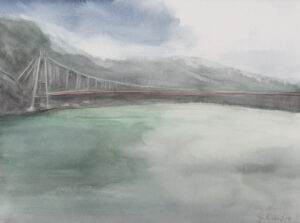 Aq_L_Hardanger Brücke 36 x 48 cm