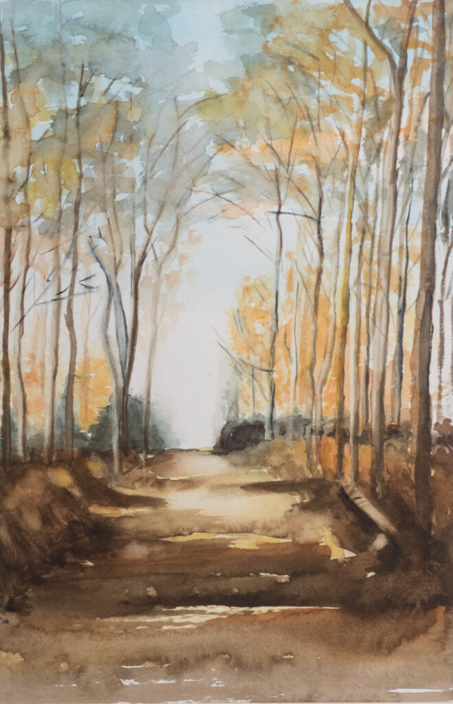 Aq_L_Herbstwald 36 x 48 cm