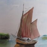 Aqu_L_Am-Bodden-Zeesenboot_30x40