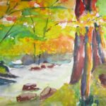 Aqu_L_Eifelwald im Herbst_36x48