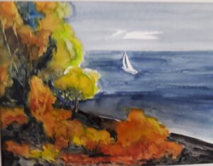 Aq_L_Herbst_am_Ruhrsee 36 x 48 cm