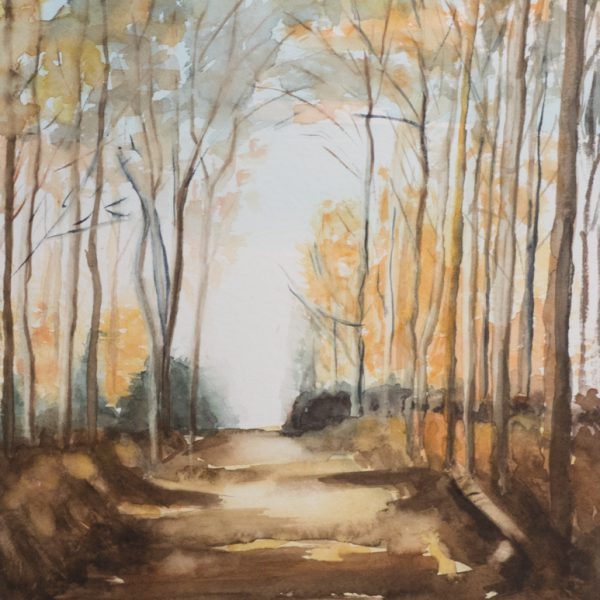 Aq_L_Herbstwald 36 x 48 cm