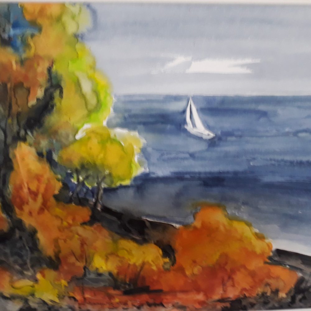 Aq_L_Herbst_am_Ruhrsee 36 x 48 cm